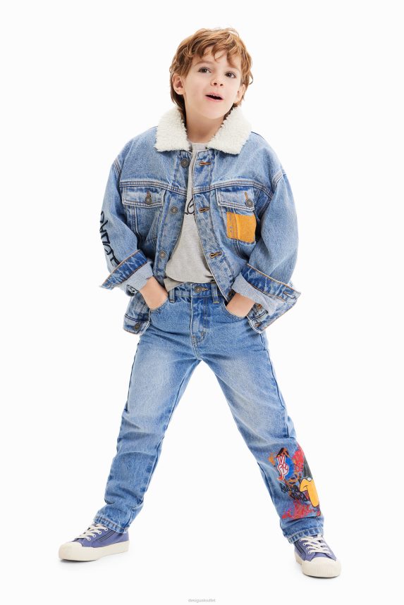 Boy DesigualLooney Tunes denim trucker jacket Clothing 68X2401708