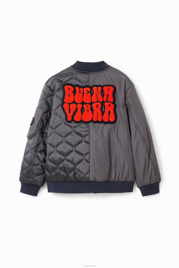 Boy DesigualQuilted patch jacket Clothing 68X2401747