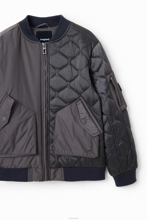 Boy DesigualQuilted patch jacket Clothing 68X2401747