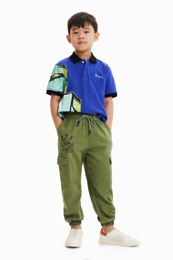 Boy DesigualCargo pocket trousers Clothing 68X2401784