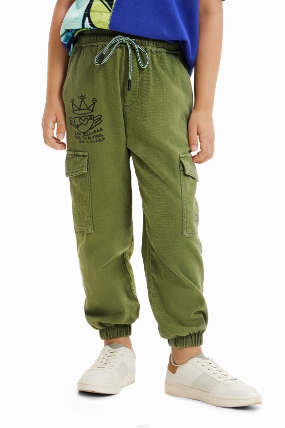 Boy DesigualCargo pocket trousers Clothing 68X2401784