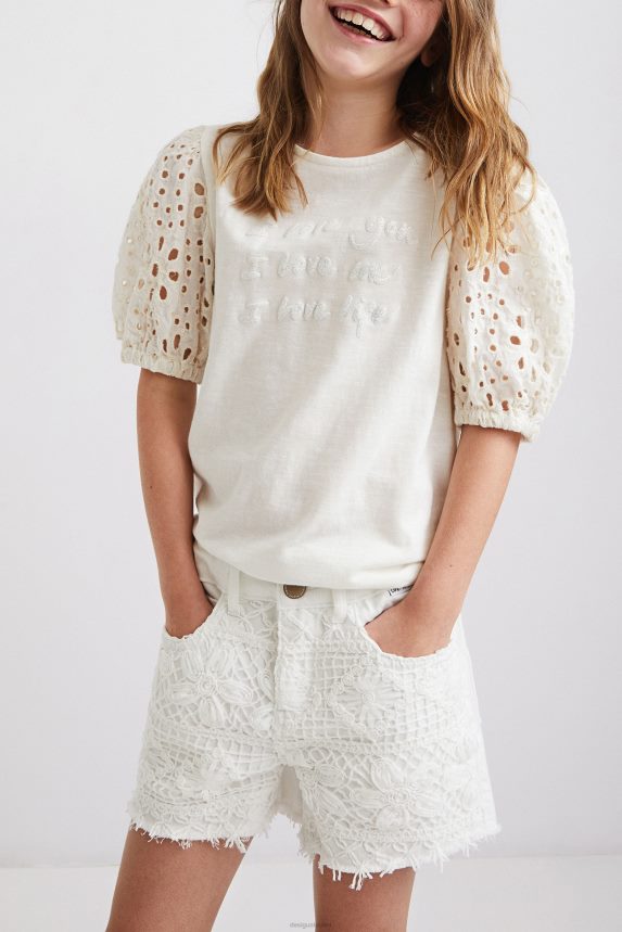 Boy DesigualLace shorts Clothing 68X2401882