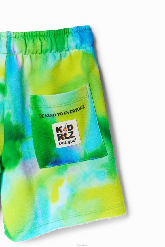 Boy DesigualWatercolour jogger Bermuda shorts Clothing 68X2401743