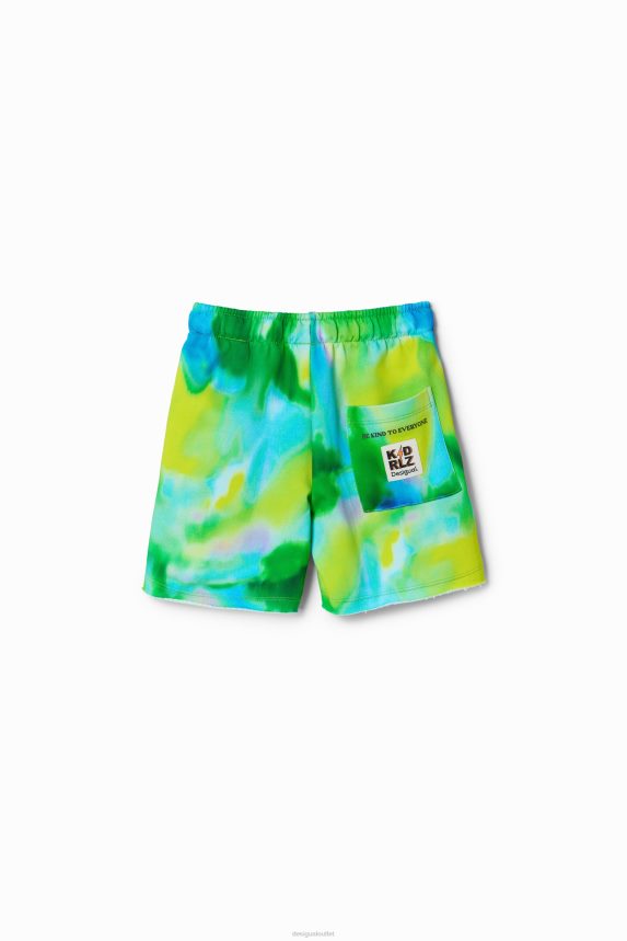 Boy DesigualWatercolour jogger Bermuda shorts Clothing 68X2401743