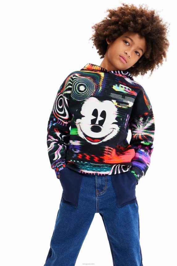 Boy DesigualMickey Mouse glitch hoodie Clothing 68X2401700