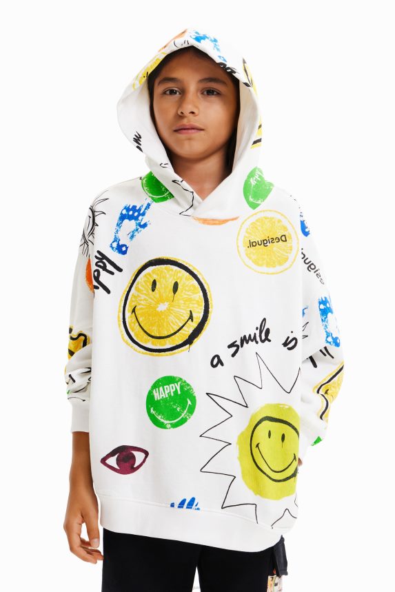 Boy DesigualSmiley oversize sweatshirt Clothing 68X2401864