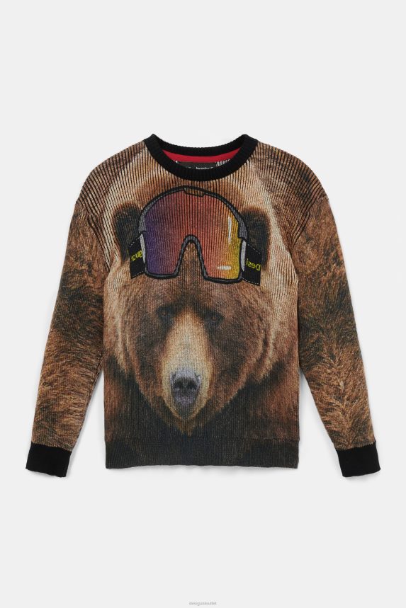 Boy DesigualTricot jumper all over print Clothing 68X2401876