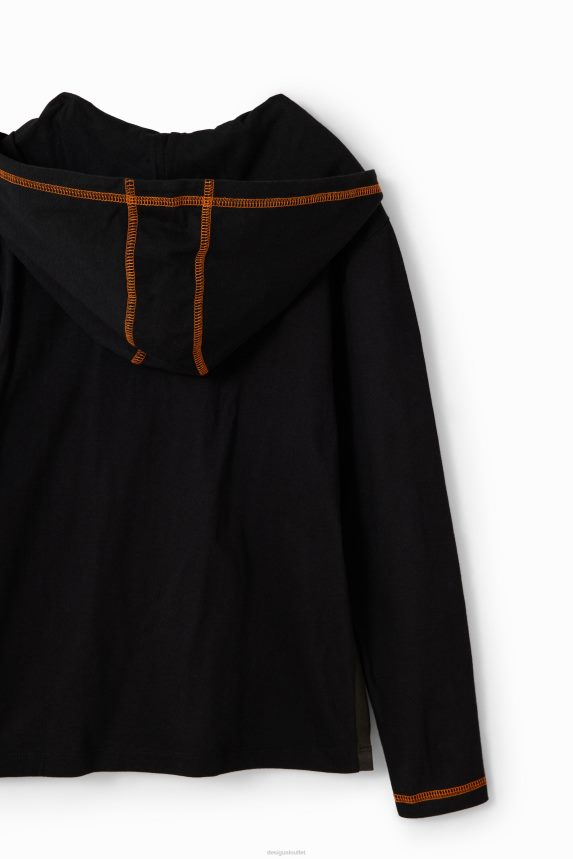 Boy DesigualBasketball hooded T-shirt Clothing 68X2401727