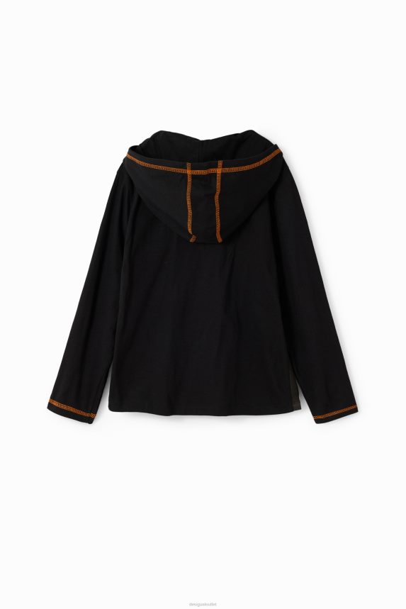 Boy DesigualBasketball hooded T-shirt Clothing 68X2401727