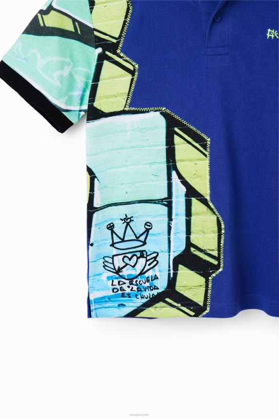 Boy DesigualGraffiti short-sleeve polo shirt Clothing 68X2401823