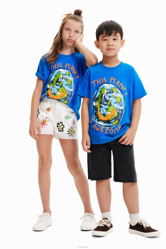 Boy DesigualOversize planet T-shirt Clothing 68X2401792