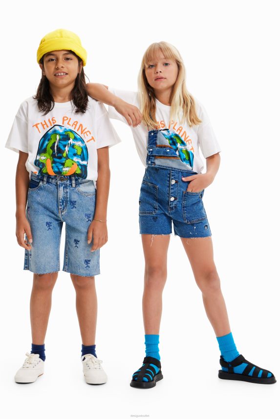 Boy DesigualOversize planet T-shirt Clothing 68X2401806