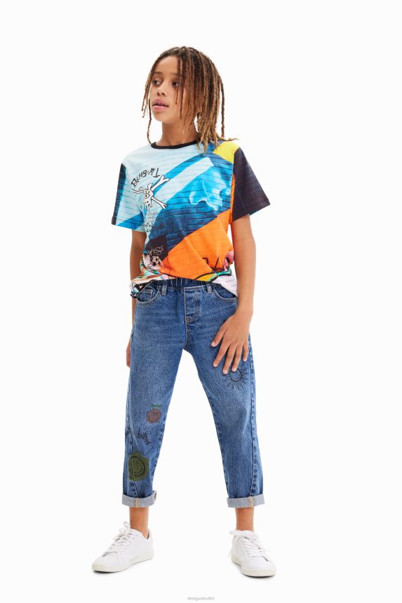 Boy DesigualPhotographic graffiti T-shirt Clothing 68X2401814