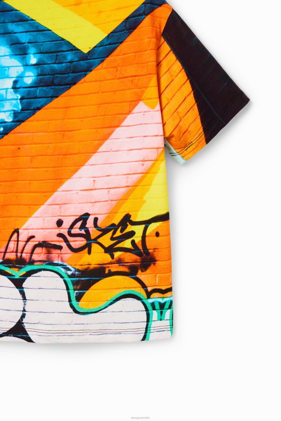Boy DesigualPhotographic graffiti T-shirt Clothing 68X2401814