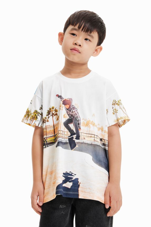 Boy DesigualPhotographic skater T-shirt Clothing 68X2401858