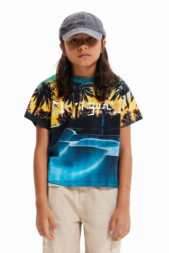 Boy DesigualSkate park glossy T-shirt Clothing 68X2401794