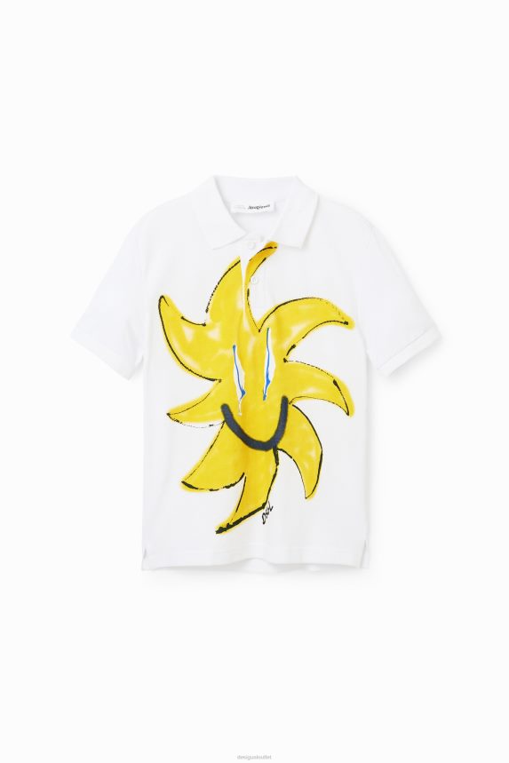 Boy DesigualSun knit polo shirt Clothing 68X2401754