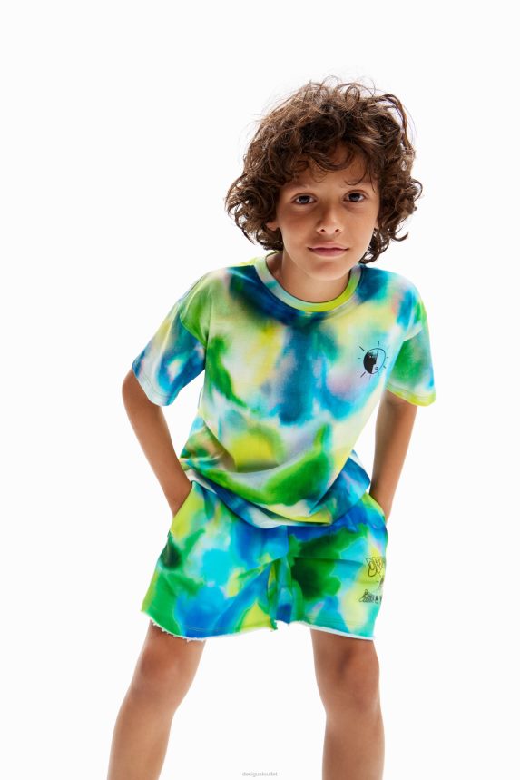 Boy DesigualWatercolour message T-shirt Clothing 68X2401720
