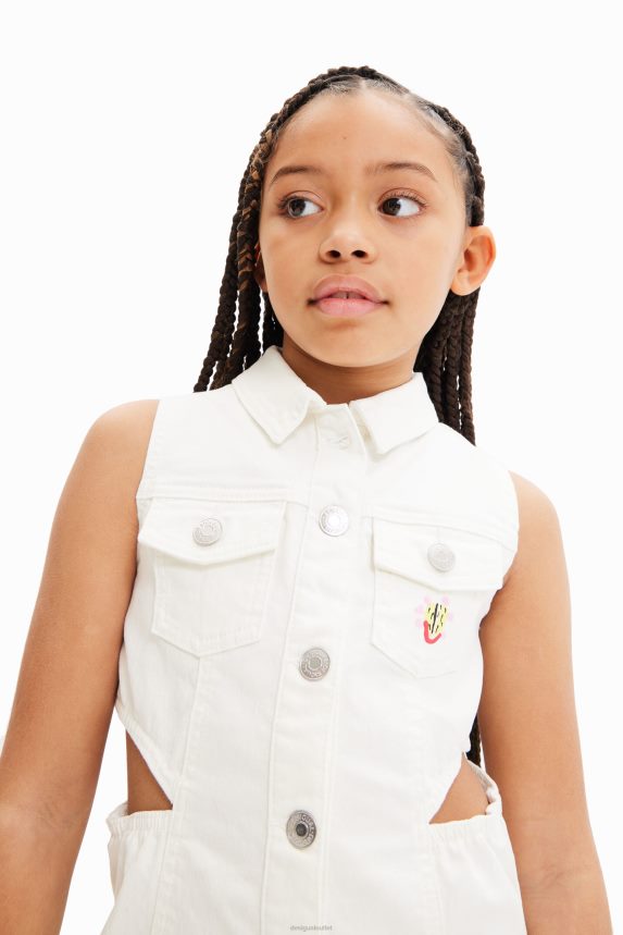 Girl DesigualDenim cut-out dress Clothing 68X2401893