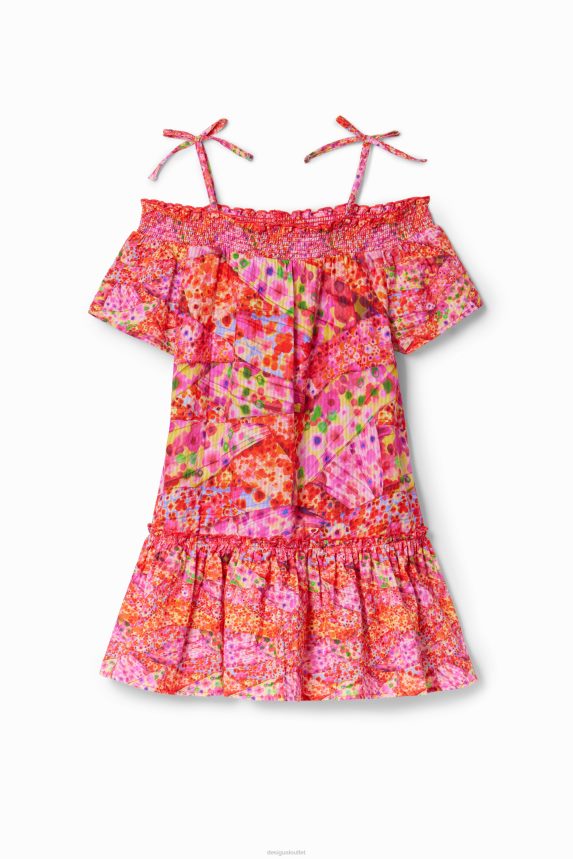 Girl DesigualFloral ruffle dress Clothing 68X2401728