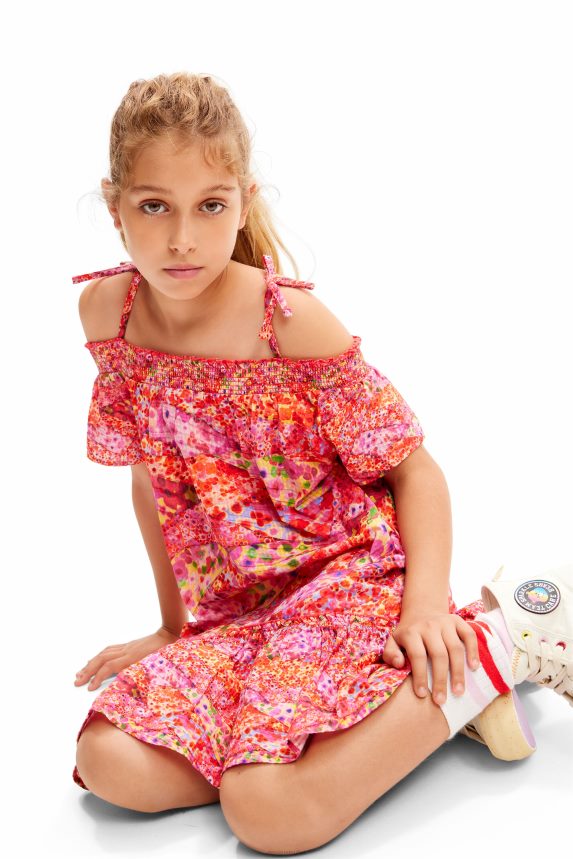 Girl DesigualFloral ruffle dress Clothing 68X2401728