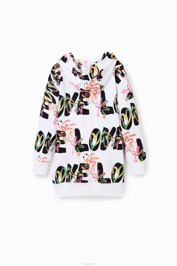 Girl DesigualLove sweatshirt dress Clothing 68X2401821