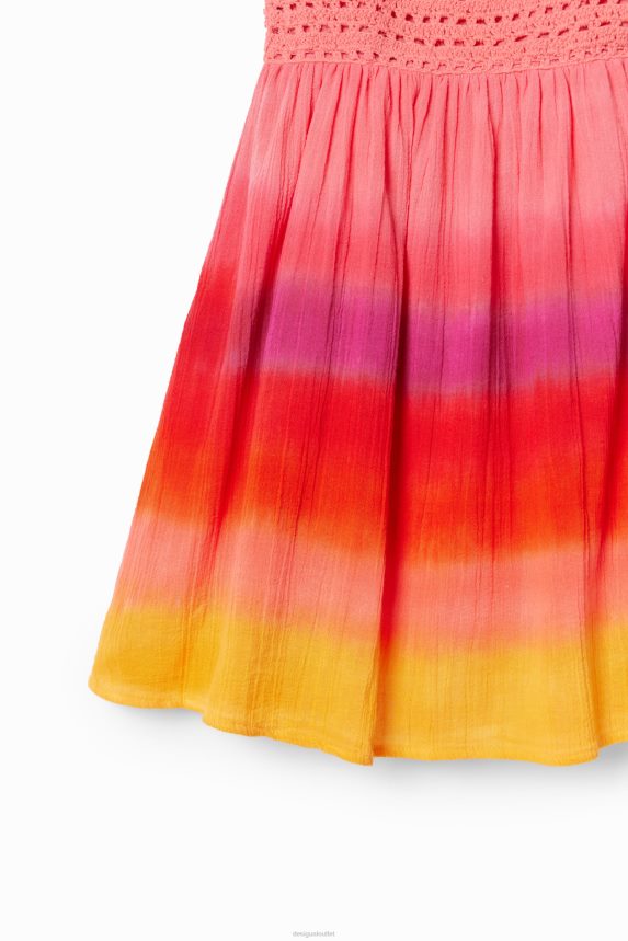 Girl DesigualMulticolour crochet dress Clothing 68X2401734