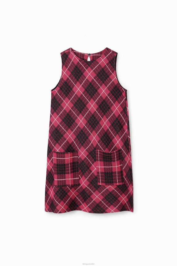 Girl DesigualPlaid pinafore dress Clothing 68X2401742