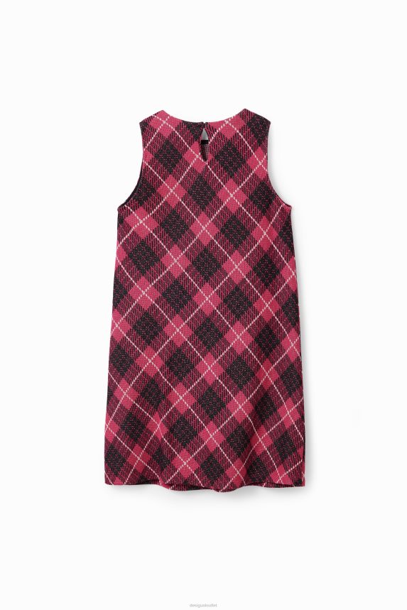 Girl DesigualPlaid pinafore dress Clothing 68X2401742