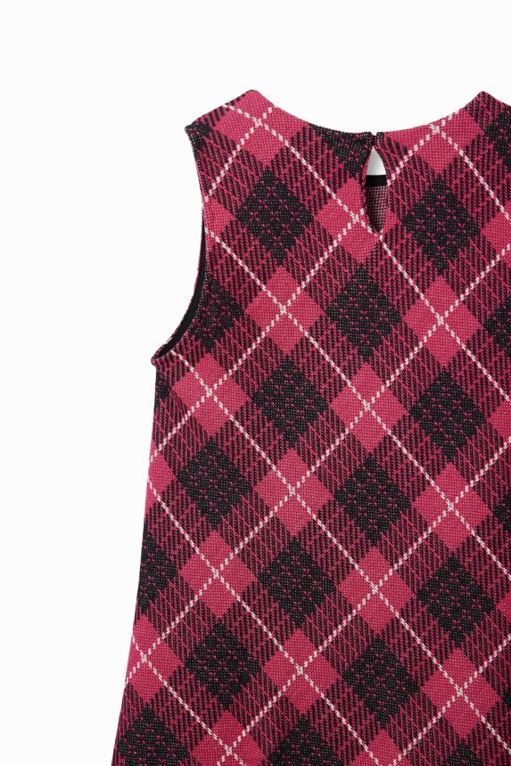 Girl DesigualPlaid pinafore dress Clothing 68X2401742