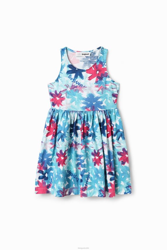 Girl DesigualShort watercolour floral dress Clothing 68X2401817