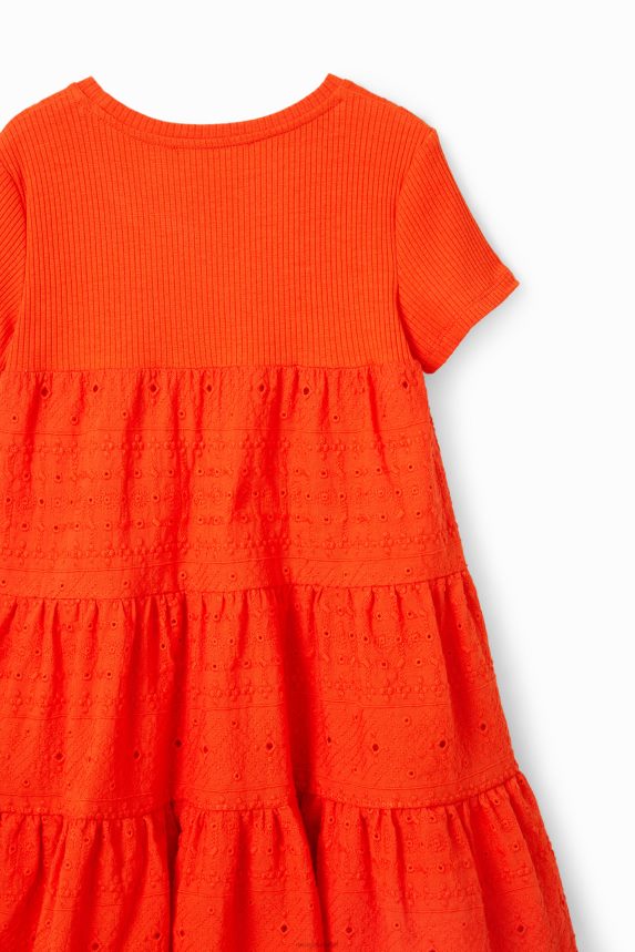 Girl DesigualSwiss embroidery combination dress Clothing 68X2401156