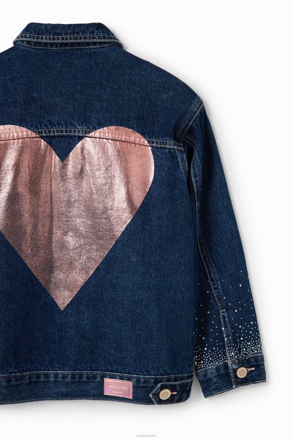 Girl DesigualHeart denim trucker jacket Clothing 68X2401772
