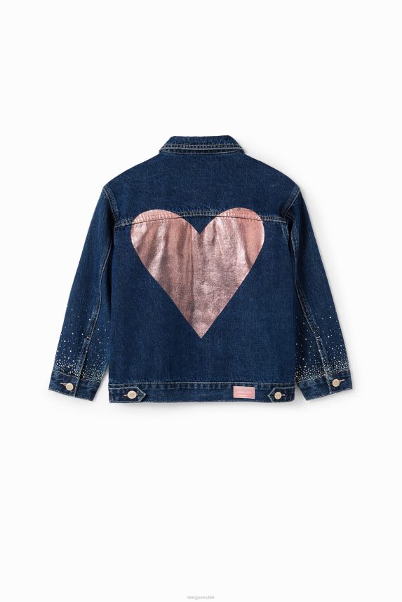 Girl DesigualHeart denim trucker jacket Clothing 68X2401772