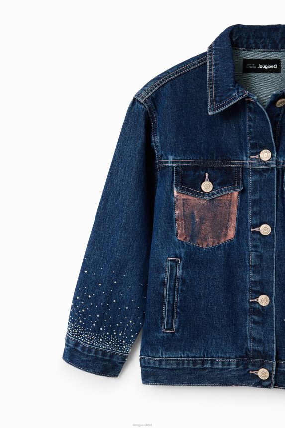 Girl DesigualHeart denim trucker jacket Clothing 68X2401772