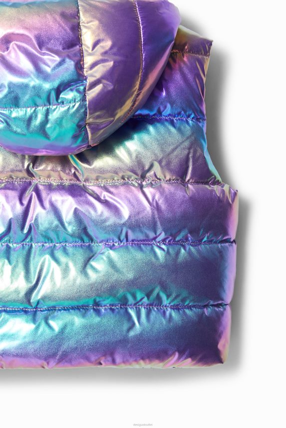 Girl DesigualIridescent padded gilet Clothing 68X2401853