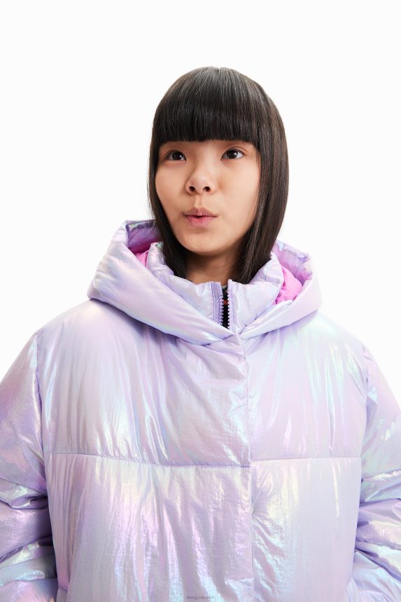 Girl DesigualIridescent quilted jacket Clothing 68X2401777