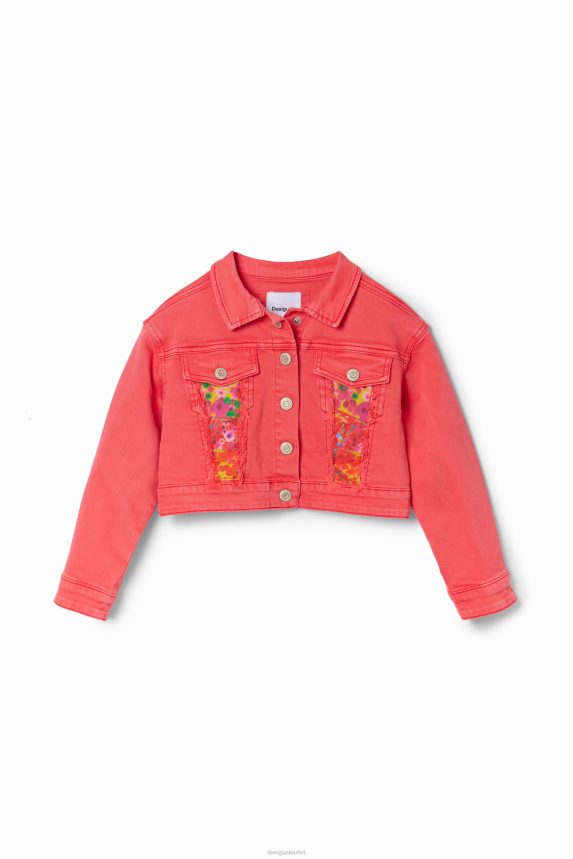 Girl DesigualPatch denim trucker jacket Clothing 68X2401775