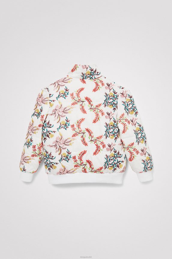 Girl DesigualQuilted floral jacket Clothing 68X2401885
