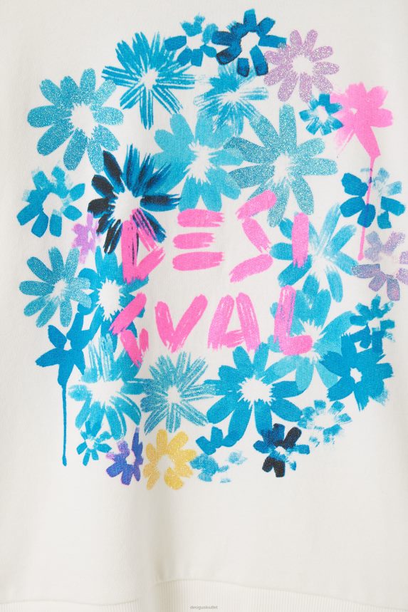 Girl DesigualFloral logo sweatshirt Clothing 68X2401836