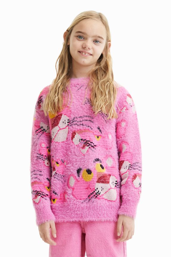 Girl DesigualOversize Pink Panther jumper Clothing 68X2401860