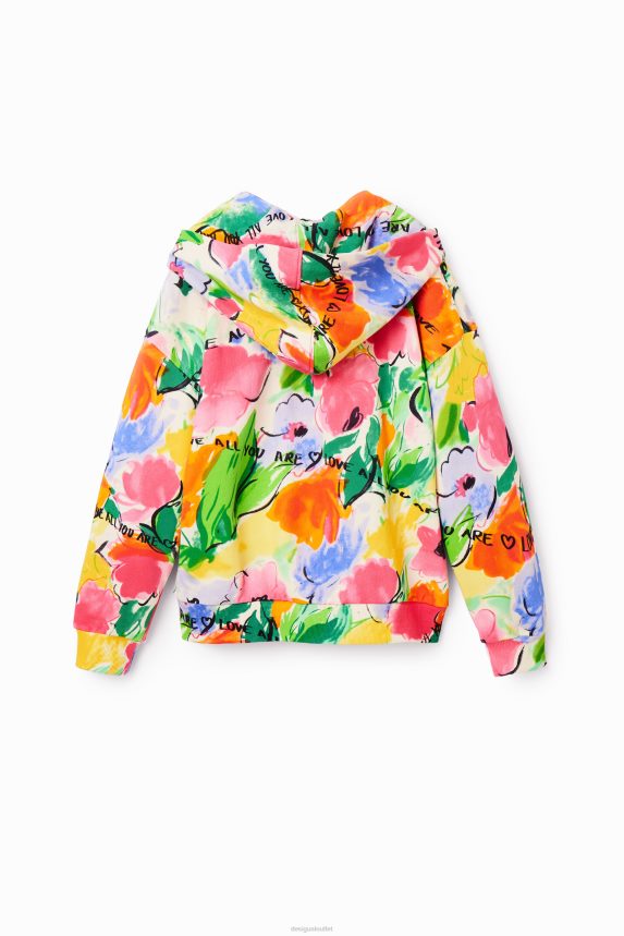 Girl DesigualOversize floral sweatshirt Clothing 68X2401786
