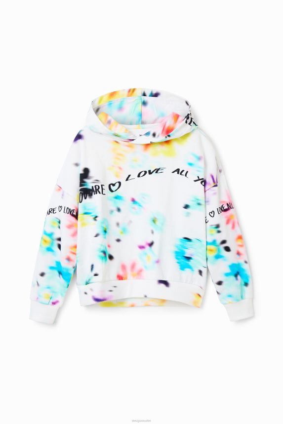 Girl DesigualOversize out-of-focus sweatshirt Clothing 68X2401869