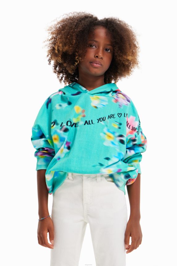 Girl DesigualOversize out-of-focus sweatshirt Clothing 68X2401891