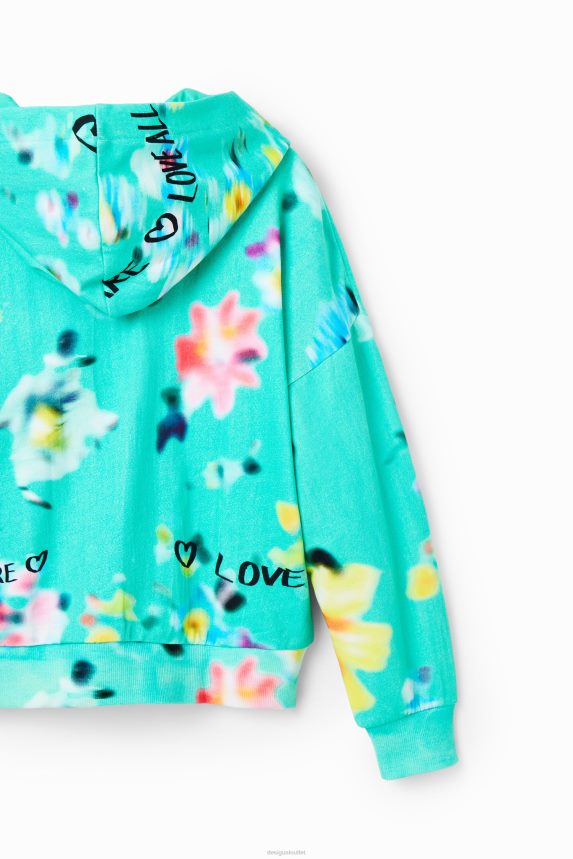 Girl DesigualOversize out-of-focus sweatshirt Clothing 68X2401891