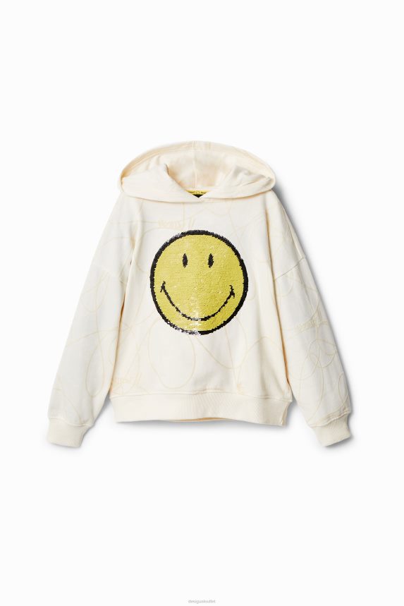 Girl DesigualReversible sequin Smiley hoodie Clothing 68X2401852