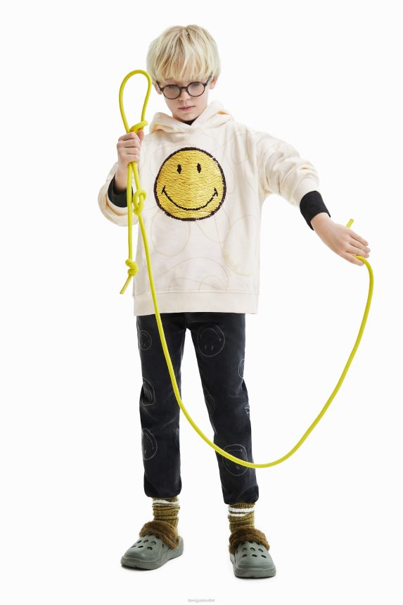 Girl DesigualReversible sequin Smiley hoodie Clothing 68X2401852