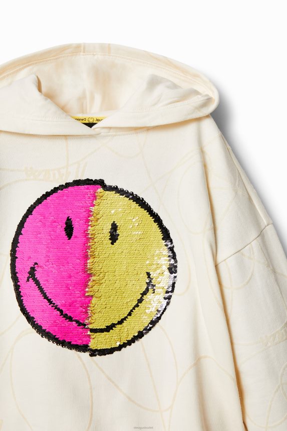 Girl DesigualReversible sequin Smiley hoodie Clothing 68X2401852