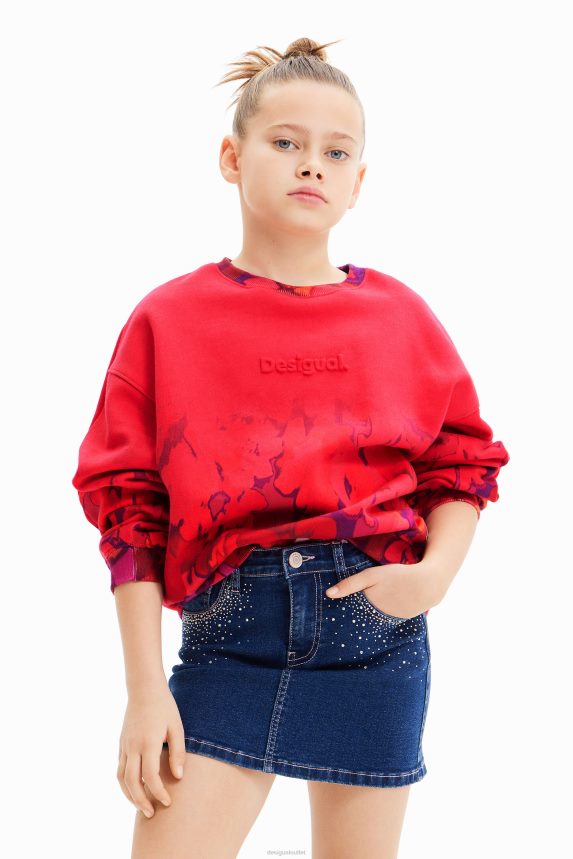 Girl DesigualWatercolour floral sweatshirt Clothing 68X2401746