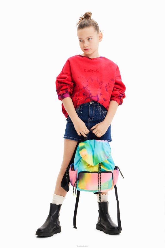 Girl DesigualWatercolour floral sweatshirt Clothing 68X2401746
